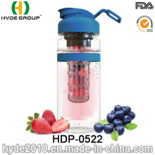 Popular Portable Plastic Fruit Infusion Bottle, 32oz BPA Free Tritan Fruit Infuser Water Bottle (HDP-0522)